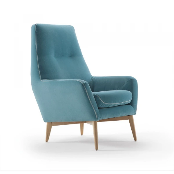 Catania fijo patas de madera lateral