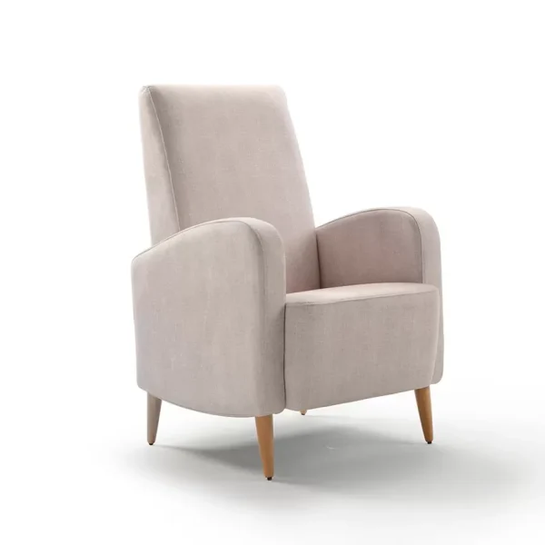 Butaca fija patas de madera